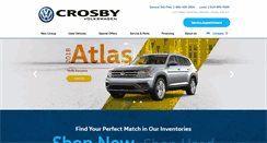 Desktop Screenshot of crosbyvw.com